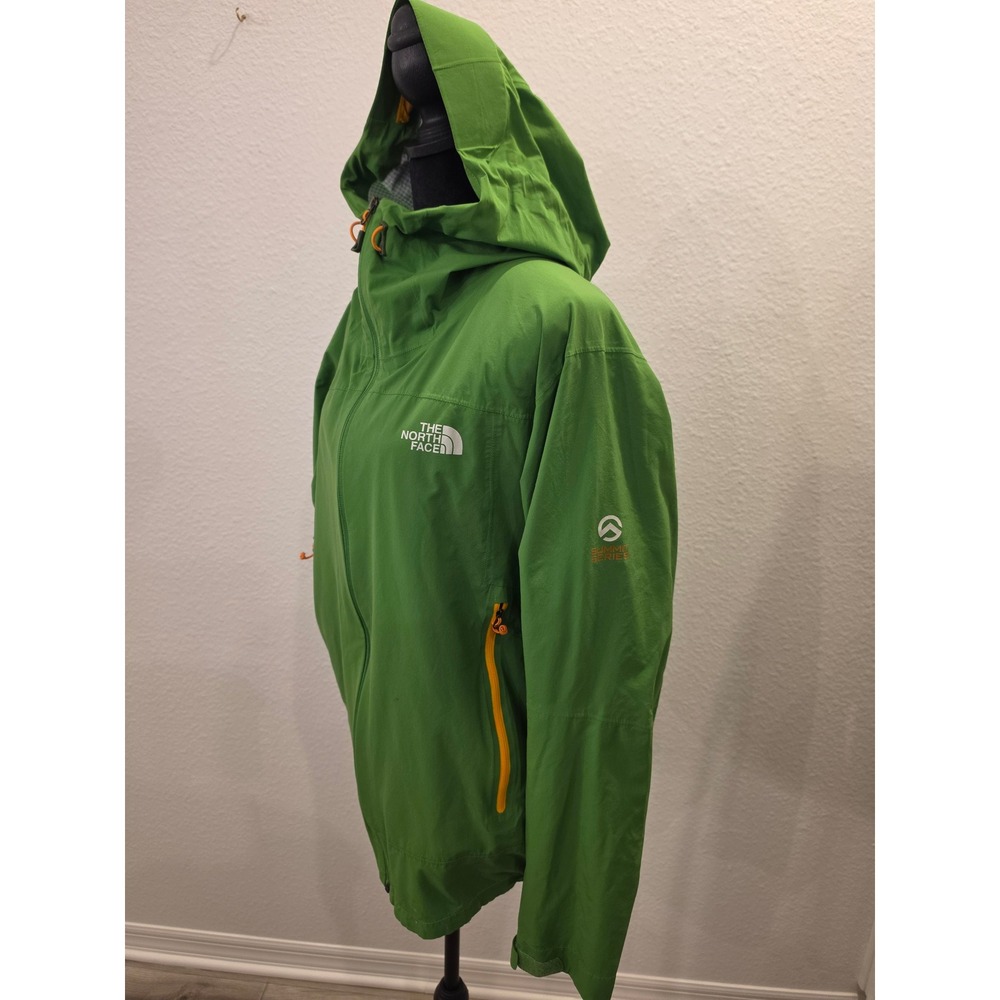 The North Face Summit Series Green Hooded Windbreaker Jacket CC55 Mens L